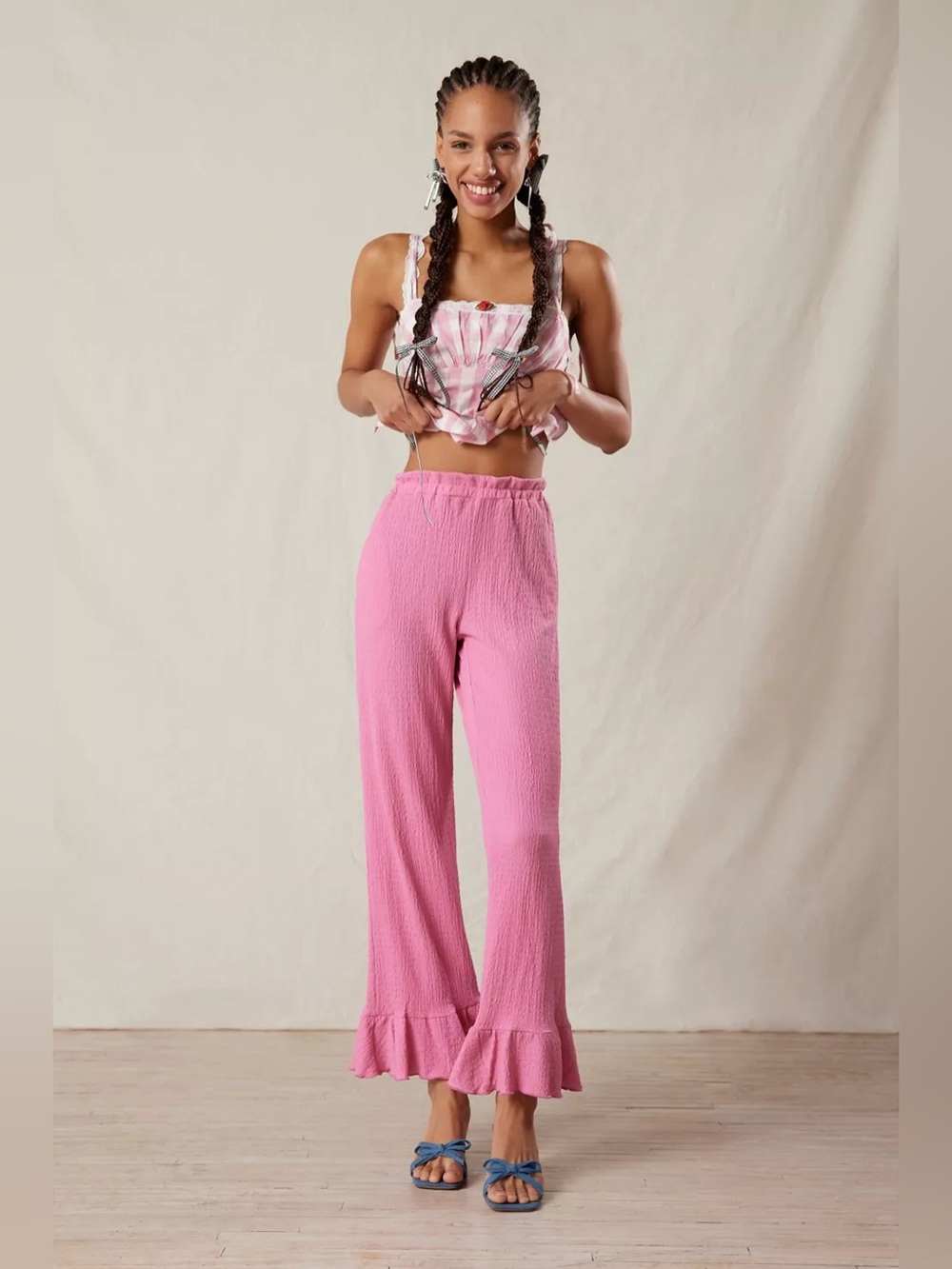 Urban Outfitters Daphne Ruffle Flare Pant